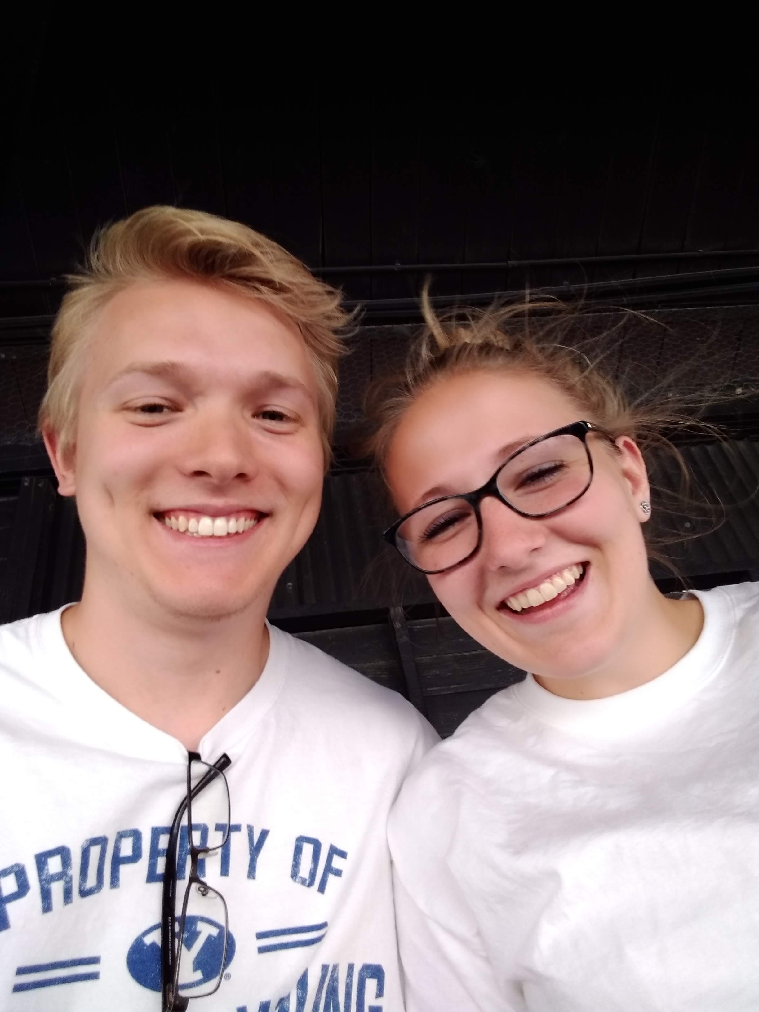 My wife and I at a Fluffy show in Blackfoot, Idaho