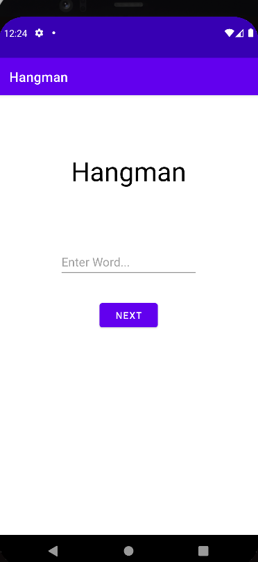 Hangman Title Screen