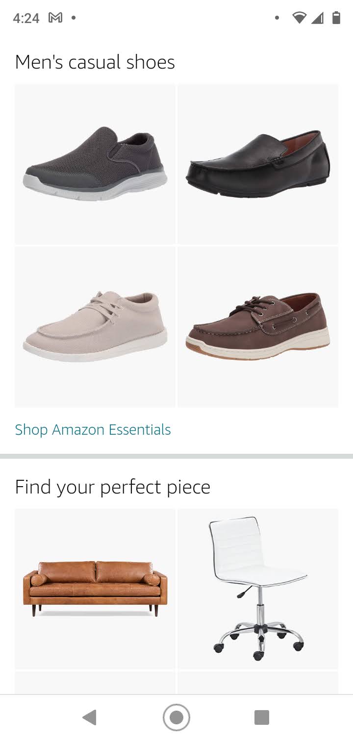 Amazon Mobile Page